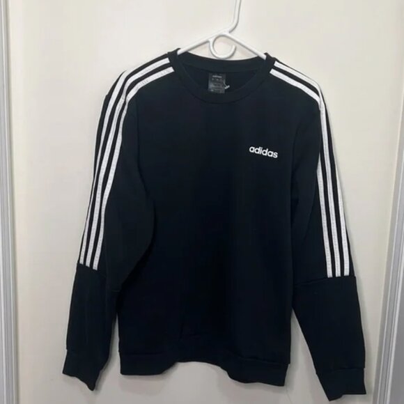 Adidas Signature Crew Neck Sweatshirt Top Size Large - Picture 4 of 9